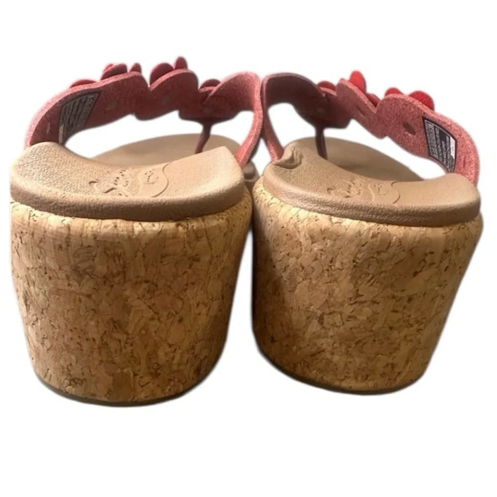 Skechers Arch Fit Beverlee-Rare Blossom Women’s Red Flip Flops Thongs Sandals